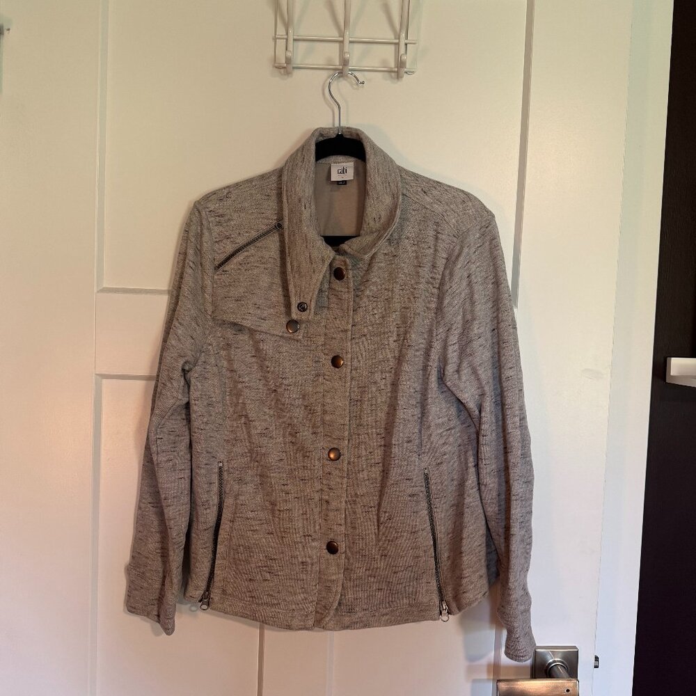 Grey/Black Cabi long sleeved jacket Large